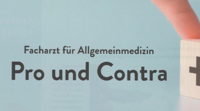 Allgemeinmedizin lebt Fachwissen